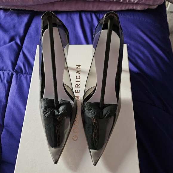 Good American Shoes - Good American Cinderella Pumps Light Smoke.